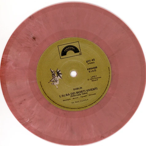 Goblin - L'alba Dei Morti Viventi Brain Colored Record Store Day 2021 Edition