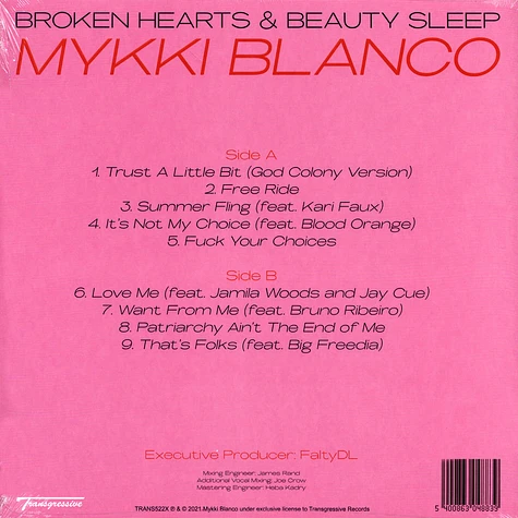 Mykki Blanco - Broken Hearts & Beauty Sleep Colored Vinyl Edition