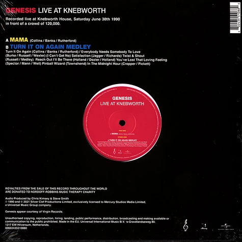 Genesis - Live At Knebworth Record Store Day 2021 Edition