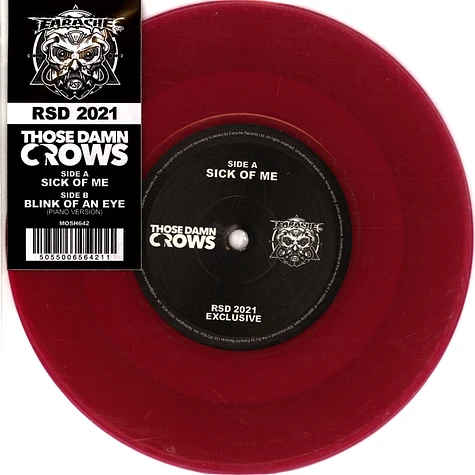 Those Damn Crows - Sick Of Me Record Store Day 2021 Edition Those Damn Crows - Sick Of Me Record Store Day 2021 Edition