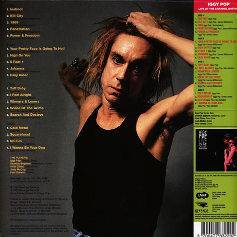 Iggy Pop - Live At The Channel Boston Record Store Day 2021 Edition