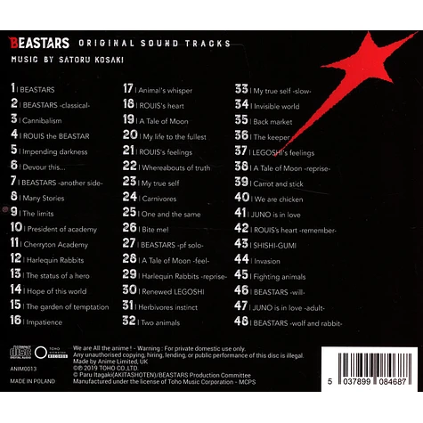 Satoru Kosaki - OST Beastars