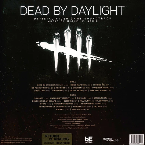 Dead By Daylight - OST Dead By Daylight Canadian Version Record Store Day 2021 Edition
