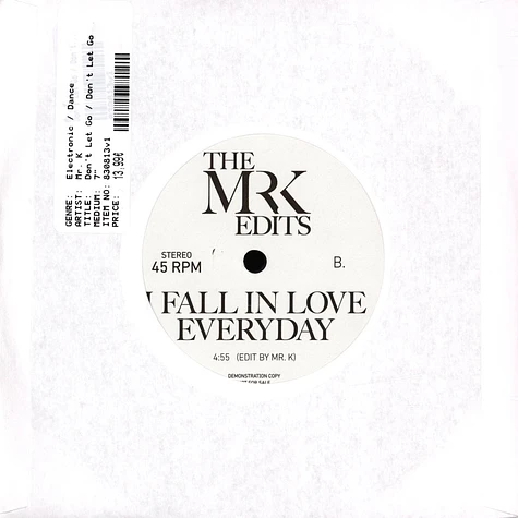 Mr. K - Don't Let Go / Don't Let Go Record Store Day 2021 Edition
