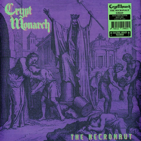 Crypt Monarch - Necronaut Neon Green Splatter Black Vinyl Edition