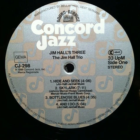 Jim Hall - Jim Hall's Three