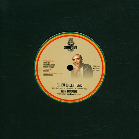 Ken Boothe / Soulove Band & Nick Manasseh - When Will It End / Dub