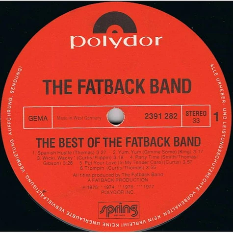 The Fatback Band - The Best Of