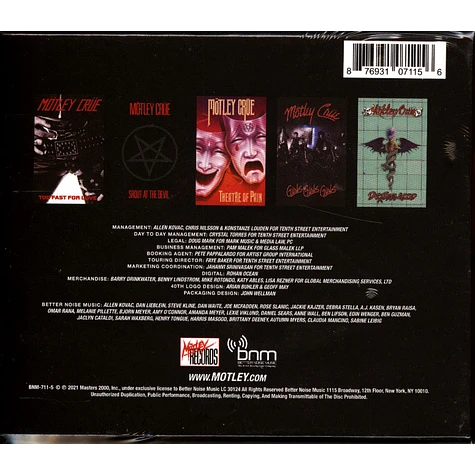 Mötley Crüe - 40th Anniversary Boxset Record Store Day 2021 Edition