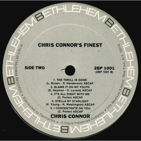 Chris Connor - The Finest Of Chris Connor