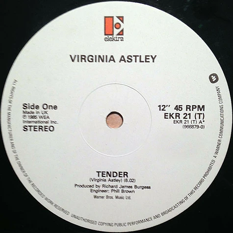 Virginia Astley - Tender