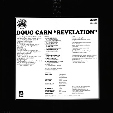 Doug Carn - Revelation Remastered Edition