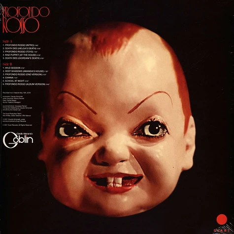 Claudio Simonetti's Goblin - Profondo Rosso - Live Soundtrack Experience Red Vinyl Edition