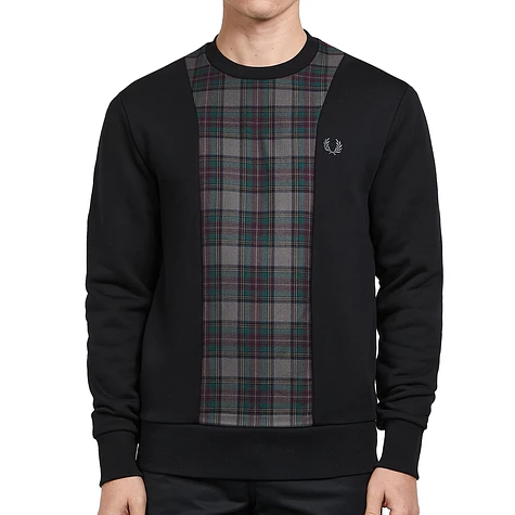 Fred Perry - Tartan Panel Sweatshirt