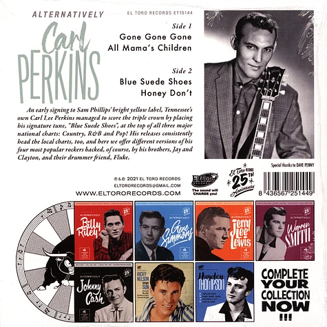 Car Perkins - Alternatively Clear Green Vinyl Edition
