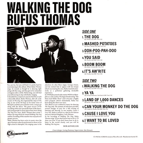 Rufus Thomas - Walking The Dog Clear Vinyl Edition