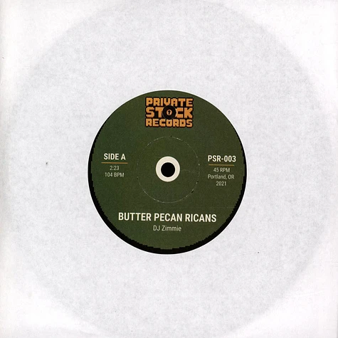 DJ Zimmie - Butter Pecan Ricans / Dr. Jawn - Vinyl 7