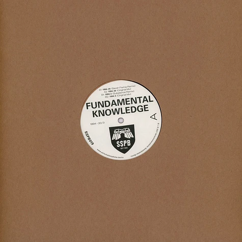 Fundamental Knowledge - 1994 - 20/3 Substance & Sarah Farina Remix