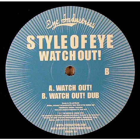 Style Of Eye - Watch Out!