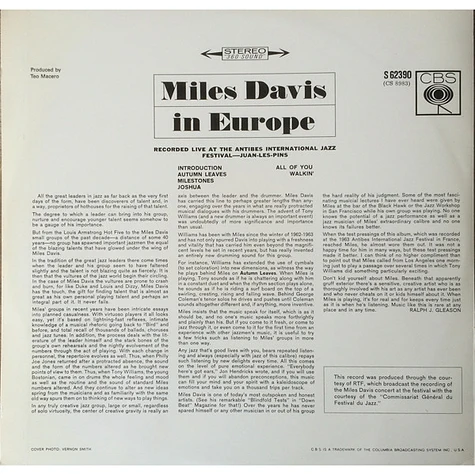 Miles Davis - Miles Davis In Europe