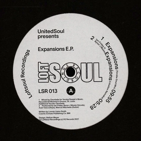 Unitedsoul (Yorubal Soul/Ian Friday) - Expansions EP