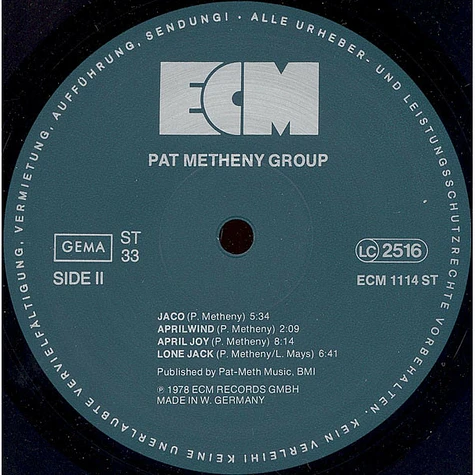 Pat Metheny Group - Pat Metheny Group