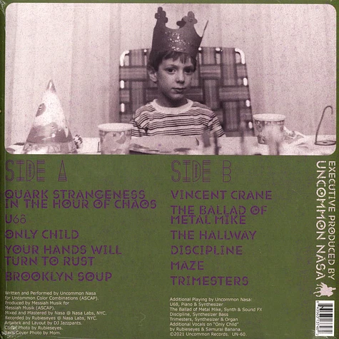 Uncommon Nasa - Only Child Purple Vinyl Edition