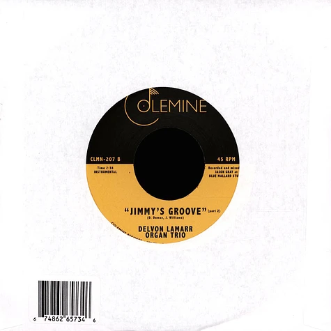 Delvon Lamarr Organ Trio - Jimmy's Groove Black Vinyl Edition