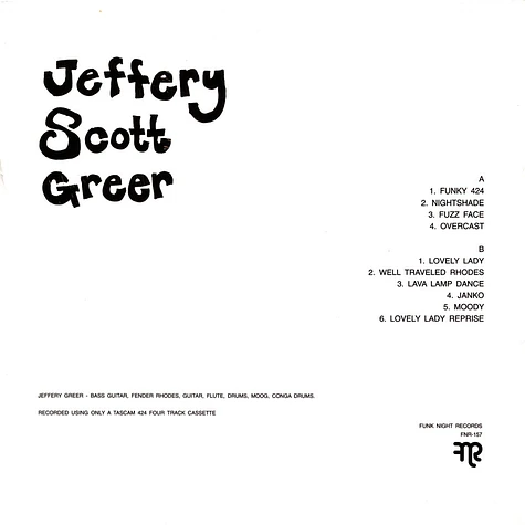 Jeffery Scott Greer - Schematics For A Blank Stare Volume 2