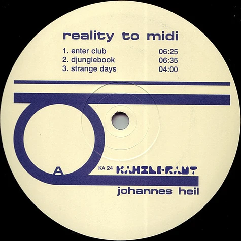 Johannes Heil - Reality To Midi