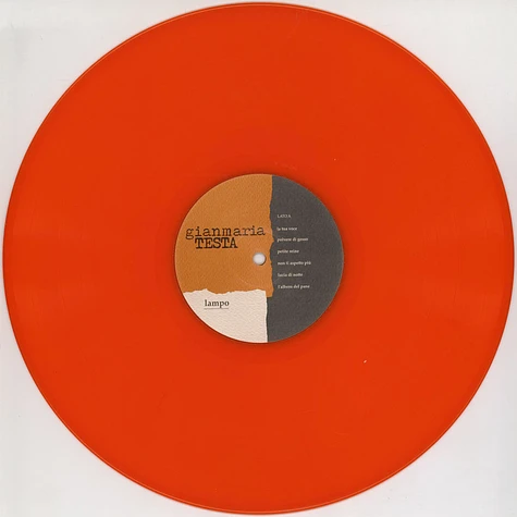 Gianmaria Testa - Lampo Orange Vinyl Edition