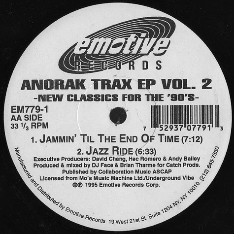 Anorak Trax - EP Vol. 2 -New Classics For The '90's-