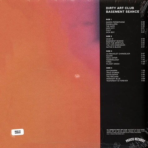 Dirty Art Club - Basement Seance Black Vinyl Edition
