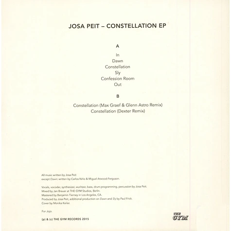 Josa Peit - Constellation EP