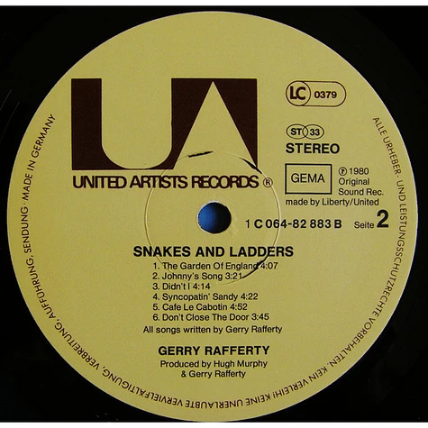 Gerry Rafferty - Snakes And Ladders