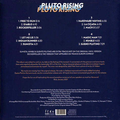 Pluto - Rising Deep Blue Vinyl Editoin