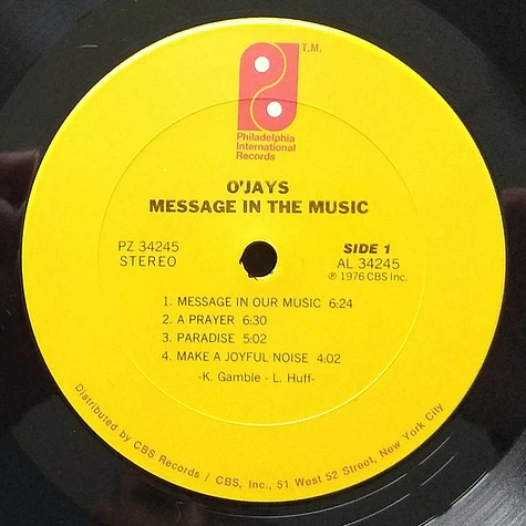 The O'Jays - Message In The Music