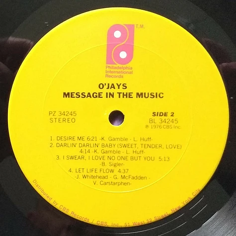 The O'Jays - Message In The Music