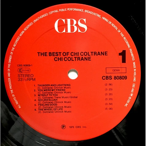 Chi Coltrane - The Best Of Chi Coltrane