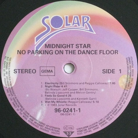 Midnight Star - No Parking On The Dance Floor