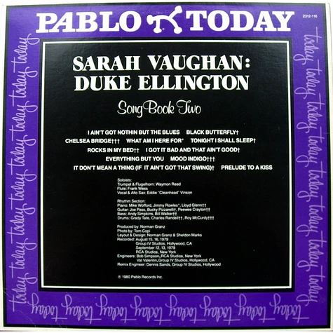 Sarah Vaughan - Duke Ellington Song Book Two