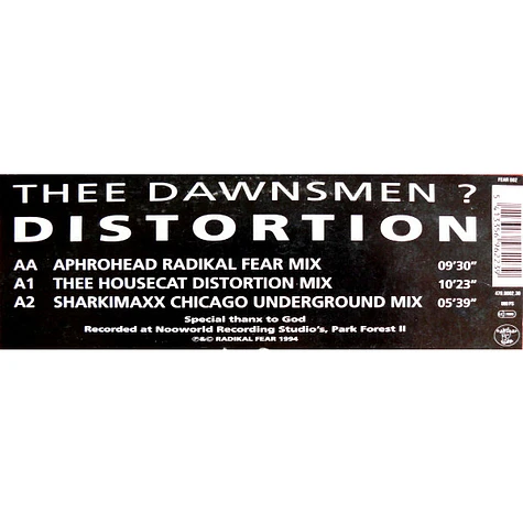 Thee Dawnsmen - Distortion