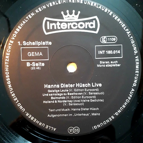 Hanns Dieter Hüsch - Live