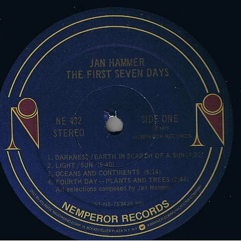 Jan Hammer - The First Seven Days