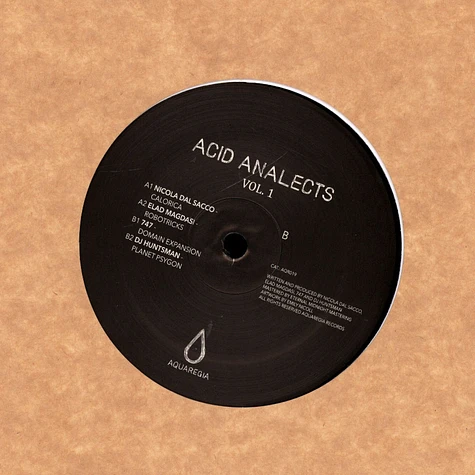 Nicola Dal Sacco, Elad Magdasi, 747 & DJ Huntsman - Acid Analects Volume 1