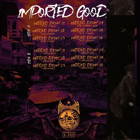Imported Goodz x Conway - Untitled Drums Purple W/ Marble Vinyl Edition