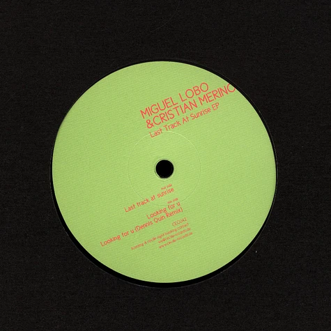 Miguel Lobo & Cristian Merino - Last Track At Sunrise EP Dennis Quin Remix