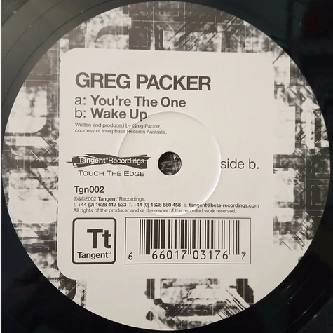 Greg Packer - You're The One / Wake Up