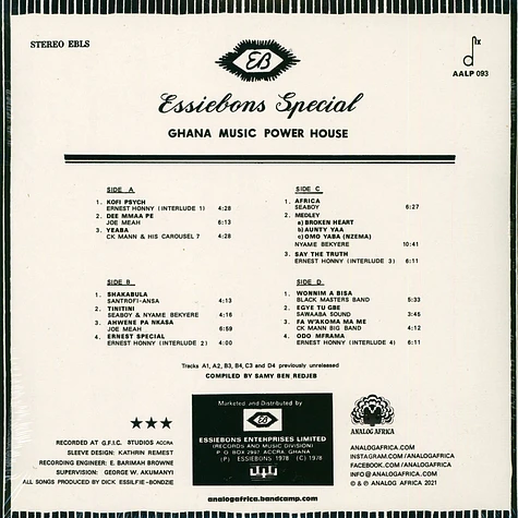 V.A. - Essiebons Special 1973-1984