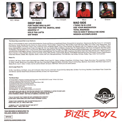 The Bizzie Boyz - Droppin It - Vinyl LP - 2021 - US - Original | HHV